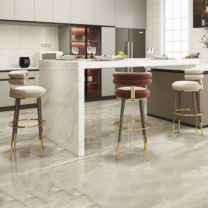 Glam Bar Hocker gepolsterte Rückenlehne Theke für Bristol gepolstert