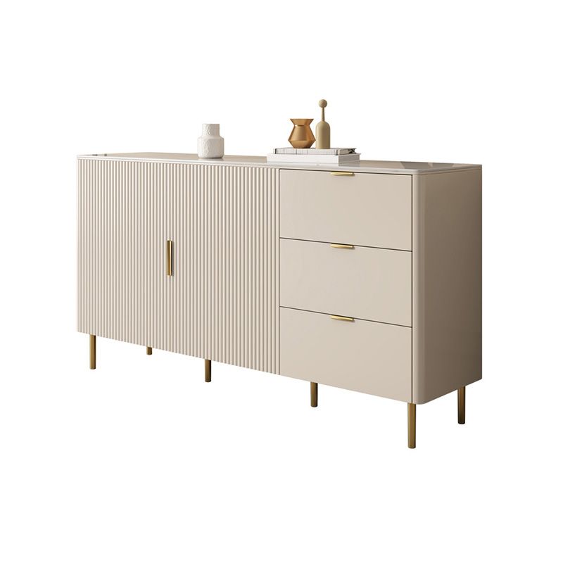 Sintemporagolo Sintelled Stoned Sideboard Cabinet Sideboard di archiviazione di lusso con cassetti e porte