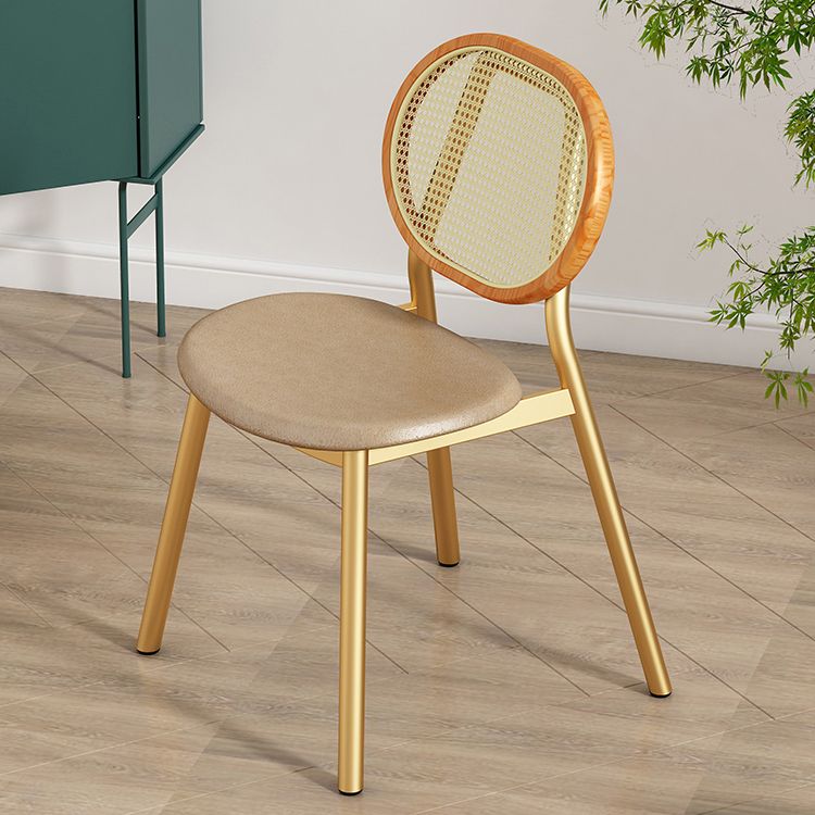 Scandinavian Open Back Dining Side Chair for Home Leather Dining Side Chair Clearhalo ' kitchen&dining_furn' 'Dining Chairs' 'Dining Tables & Seating' 'dining_chair' 'furn' 'furn_dining_chair' 'Furniture' 'furniture_dining_chair' 'Kitchen & Dining Furniture' 'kitchen' 1200x1200_496893fb-4f2d-461d-9f20-d668e97064e8
