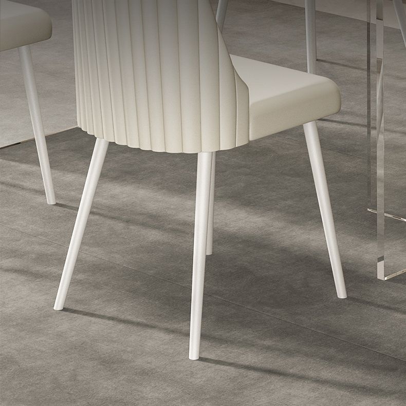 Modern 1/2/5/7 Pieces Rectangle Dining Set Sintered Stone Top Table with Leather Chairs Clearhalo 'Dining Room Sets' 'Dining Tables & Seating' 'dining_room_set' 'furn' 'furn_dining_room_set' 'Furniture' 'furniture_dining_room_set' 'Kitchen & Dining Furniture' 'kitchen&dining_furn' 'kitchen' 1200x1200_4968c776-5d32-4b72-b5bc-dc5b6af1fe5f