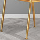 Glam Metal Dining Room Chairs Open Back Upholstered Arm Chair Clearhalo ' kitchen&dining_furn' 'Dining Chairs' 'Dining Tables & Seating' 'dining_chair' 'furn' 'furn_dining_chair' 'Furniture' 'furniture_dining_chair' 'Kitchen & Dining Furniture' 'kitchen' 1200x1200_496b8fec-5fd8-4357-8537-33d672e1c1cc
