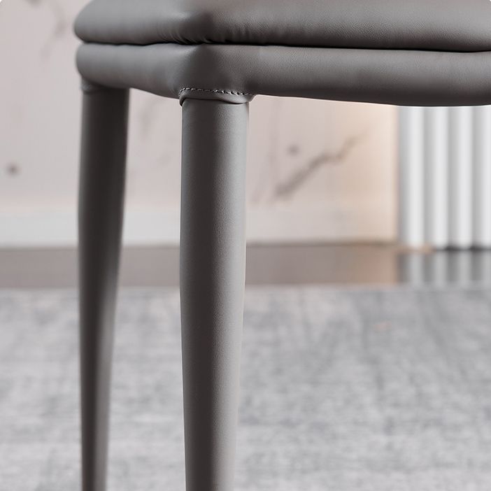 Faux Leather Dining Chair Parsons Upholstered Chair for Dining Room Clearhalo 'Dining Chairs' 'Dining Tables & Seating' 'dining_chair' 'furn' 'furn_dining_chair' 'Furniture' 'Kitchen & Dining Furniture' 1200x1200_496c5007-ad5c-432f-bad8-b74950f0b77b