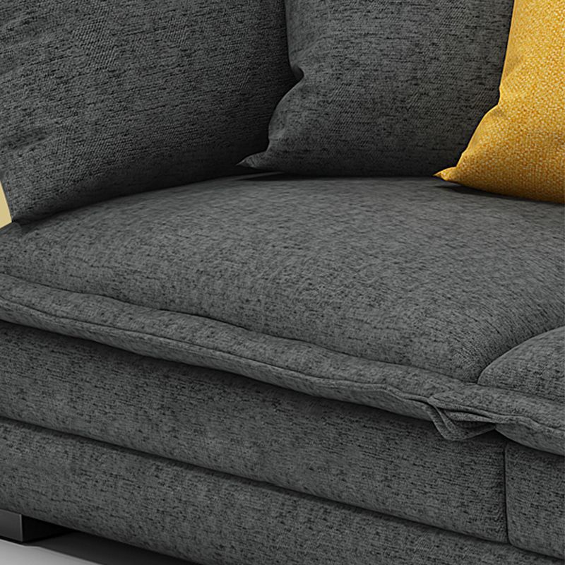 35,43 "H divano e chaise del braccio top a cuscino con miscela di cotone per soggiorno