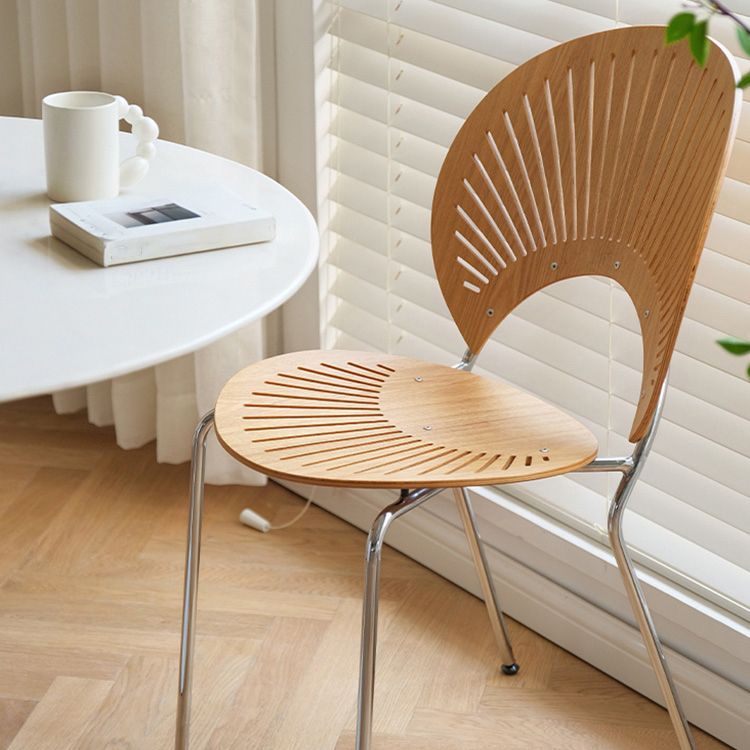 Contemporary Metal Kitchen and Dining Room Chair Open Back Dining Side Chair Clearhalo 'Dining Chairs' 'Dining Tables & Seating' 'dining_chair' 'furn' 'furn_dining_chair' 'Furniture' 'furniture_dining_chair' 'Kitchen & Dining Furniture' 1200x1200_496d8614-1f6b-4d89-9442-a19d7c21f27f