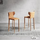 Chaise de comptoir en cuir en faux en cuir intérieur
