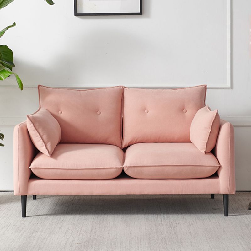 Linen Square Arm Modern Sofa with Loose Back for Living Room and Apartment Clearhalo 'furn' 'furn_sofas' 'Furniture' 'furniture_sofas' 'kitchen' 'kitchen_sofas' 'Living Room Furniture' 'Sofa' 'sofas' 1200x1200_49700491-4769-47f3-9872-9e8e0f691be3
