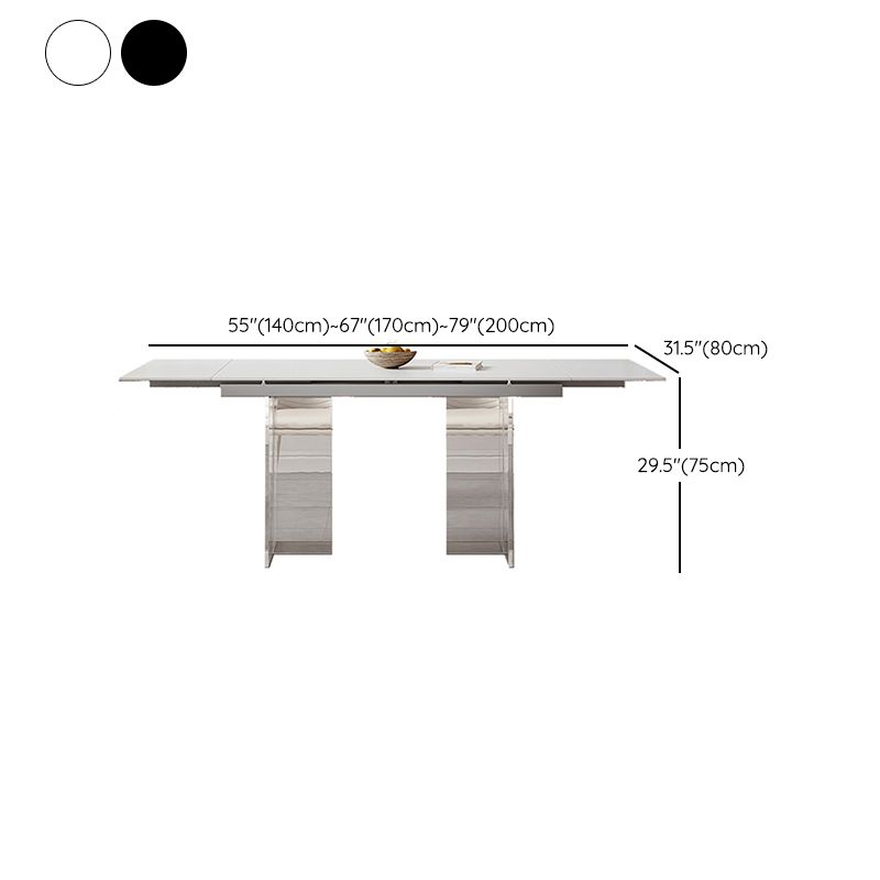 Contemporaneo 1/4/5/7 pezzi mobili rettangolo di pietra set per casa
