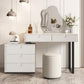 Standing White Makeup Vanity Desk Bedroom Vanity Dressing Table Set Clearhalo 'Bedroom Furniture' 'furn' 'furn_makeup_vanities' 'Furniture' 'Makeup Vanities' 'makeup_vanities' 1200x1200_497106de-402f-428e-b967-0157ea824e04