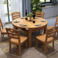 Modern Style Dining Table Solid Wood Butterfly Leaf Dining Table for Kitchen Use Clearhalo 'Dining Tables & Seating' 'Dining Tables' 'dining_table' 'furn' 'furn_dining_table' 'Furniture' 'Kitchen & Dining Furniture' 1200x1200_4971b10a-fd66-48d2-b363-10b8ac2b3508