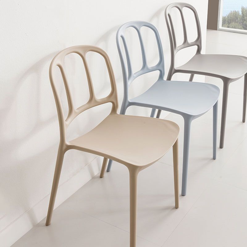 Scandinavian Armless Stacking Dining Chair Open Back Side Chair Clearhalo 'Dining Chairs' 'Dining Tables & Seating' 'dining_chair' 'furn' 'furn_dining_chair' 'Furniture' 'furniture_dining_chair' 'Kitchen & Dining Furniture' 1200x1200_4974148b-139b-49af-8fe3-a0e8b0ae3da7