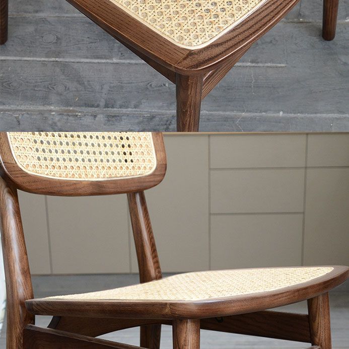 Indoor Armless Dining Chairs Rattan Side Chairs with Wood Legs (Set of 2) Clearhalo ' kitchen&dining_furn' 'Dining Chairs' 'Dining Tables & Seating' 'dining_chair' 'furn' 'furn_dining_chair' 'Furniture' 'furniture_dining_chair' 'Kitchen & Dining Furniture' 'kitchen' 1200x1200_4974e959-f0cb-42e1-ba27-6939bf8f75fc