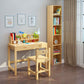 Libreria moderna a back -shelf -legno scaffale per la sala da studio