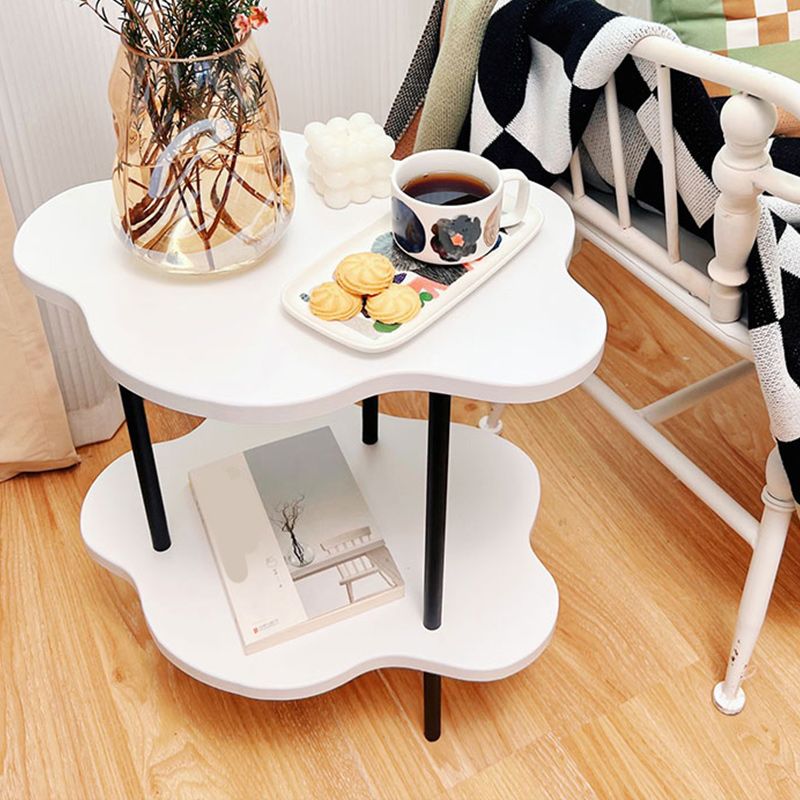 19"H Contemporary Corner Table Double Tier Accent Side Table Clearhalo 'Coffee & Accent Tables' 'End & Side Tables' 'end_side_tables' 'furn' 'furn_end_side_tables' 'Furniture' 'Living Room Furniture' 1200x1200_49756d7f-d4b2-492c-9ee4-1e5fa35061e8