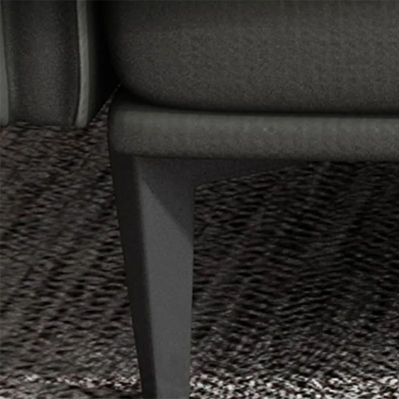 Faux /Genuine Leather Stain Resistant Contemporary Sofa Couch in Black