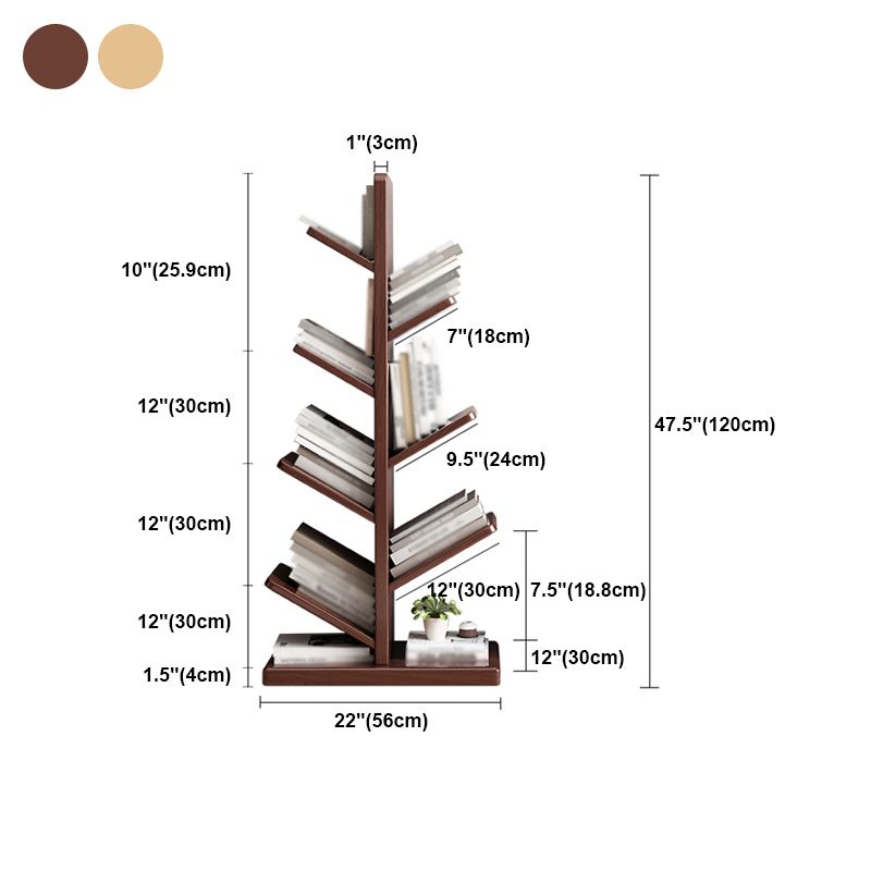 Contemporary Etagere Bookcase Wooden Open Back Bookshelf for Home Clearhalo 'Bookcases' 'Furniture' 'furniture_bookcases' 'kitchen' 'kitchen_bookcases' 'Living Room Furniture' 'Office Furniture' 1200x1200_4975fb0d-8de9-4eee-8ba4-ce89ec553ed0