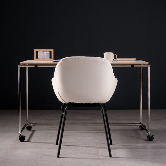 Faux Leder Essstuhl Industriestil Wingback Armstuhl