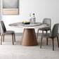 Contemporary Round Shape Gray Table Standard Sintered Stone Dining Table for Kitchen Clearhalo ' dining_table' 'Dining Tables & Seating' 'Dining Tables' 'furn' 'furn_dining_table' 'Furniture' 'furniture_dining_table' 'Kitchen & Dining Furniture' 'kitchen&dining_furn' 'kitchen' 'kitchen_dining_table' 1200x1200_4977de48-c9c0-41bf-b774-c48f2cdefe1d