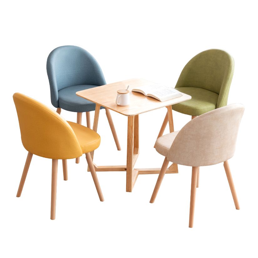 Scandinavian Home Side Chair Parsons Back Wood Upholstered Dining Room Chair Clearhalo ' kitchen&dining_furn' 'Dining Chairs' 'Dining Tables & Seating' 'dining_chair' 'furn' 'furn_dining_chair' 'Furniture' 'furniture_dining_chair' 'Kitchen & Dining Furniture' 'kitchen' 1200x1200_49782d3e-fdf9-4282-9fe5-25a8f609f893