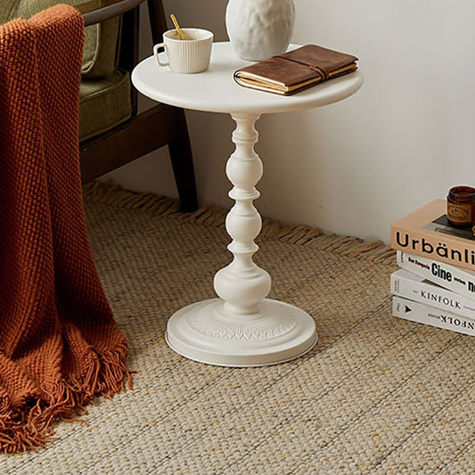 French Country Side Table Pedestal Metal Round Accent Side Table Clearhalo 'Coffee & Accent Tables' 'End & Side Tables' 'end_side_tables' 'furn' 'furn_end_side_tables' 'Furniture' 'Living Room Furniture' 1200x1200_49787261-5e88-4f49-9210-d21b2f588380