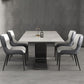 Rectangle Dining Set 1/4/5/7 Pieces Modern Sintered Stone Top Dinette Table Set Clearhalo 'Dining Room Sets' 'Dining Tables & Seating' 'dining_room_set' 'furn' 'furn_dining_room_set' 'Furniture' 'Kitchen & Dining Furniture' 1200x1200_497a347c-262b-4577-ac46-510ec1a5cf63
