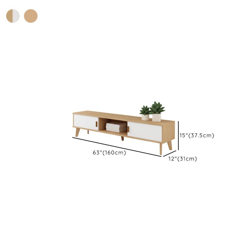 Contemporary TV Media Stand Wooden Media Console for Living Room Clearhalo 'furn' 'furn_tv_stands_entertainment_centers' 'Furniture' 'Living Room Furniture' 'TV Stands & Entertainment Centers' 'TV Stands & Media Storage Furniture' 'tv_stands_entertainment_centers' 1200x1200_497a76e6-09be-4e39-83e7-1fec0484a977