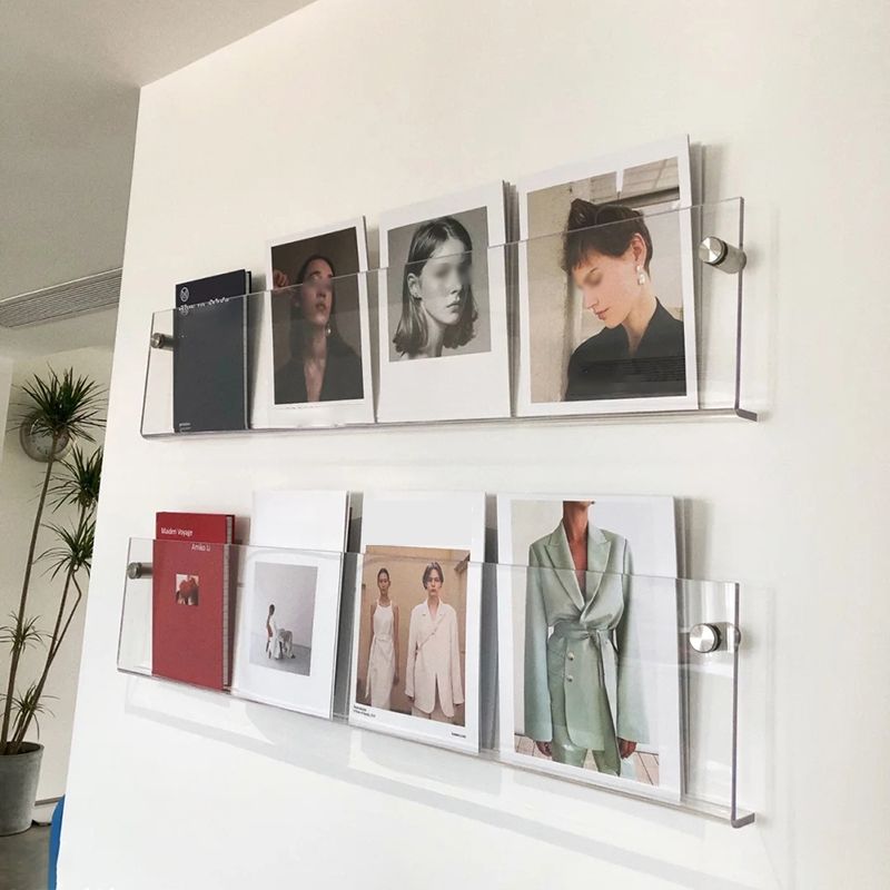 Contemporary Style Bookcase Wall Mounted Transparent Bookshelf for Office and Study Room Clearhalo 'Bookcases' 'furn' 'furn_bookcases' 'Furniture' 'furniture_bookcases' 'Office Furniture' 1200x1200_497c12bb-4668-4431-8e25-eab60982e5da