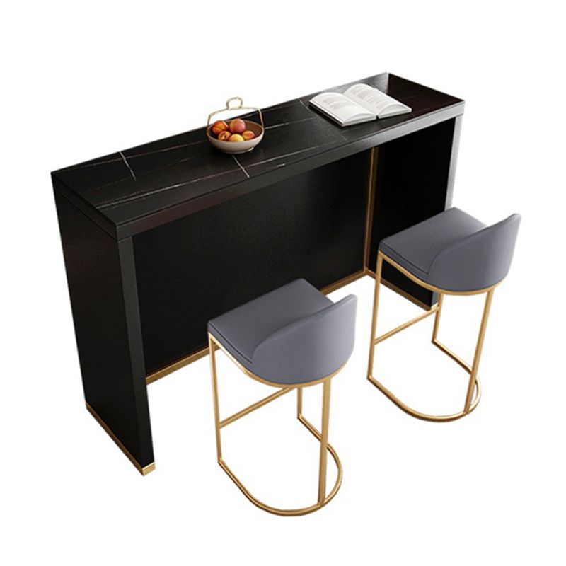 Contemporary Stone Pub Dining Set 1/2/3 Pieces Counter Table with Upholstered Stools Clearhalo 'Bar Furniture' 'furn' 'furn_home_bar_bar_sets' 'Furniture' 'Home Bars & Bar Sets' 'home_bar_bar_sets' 'Kitchen & Dining Furniture' 1200x1200_497dad76-00a6-4a49-aa54-583058dfebb2