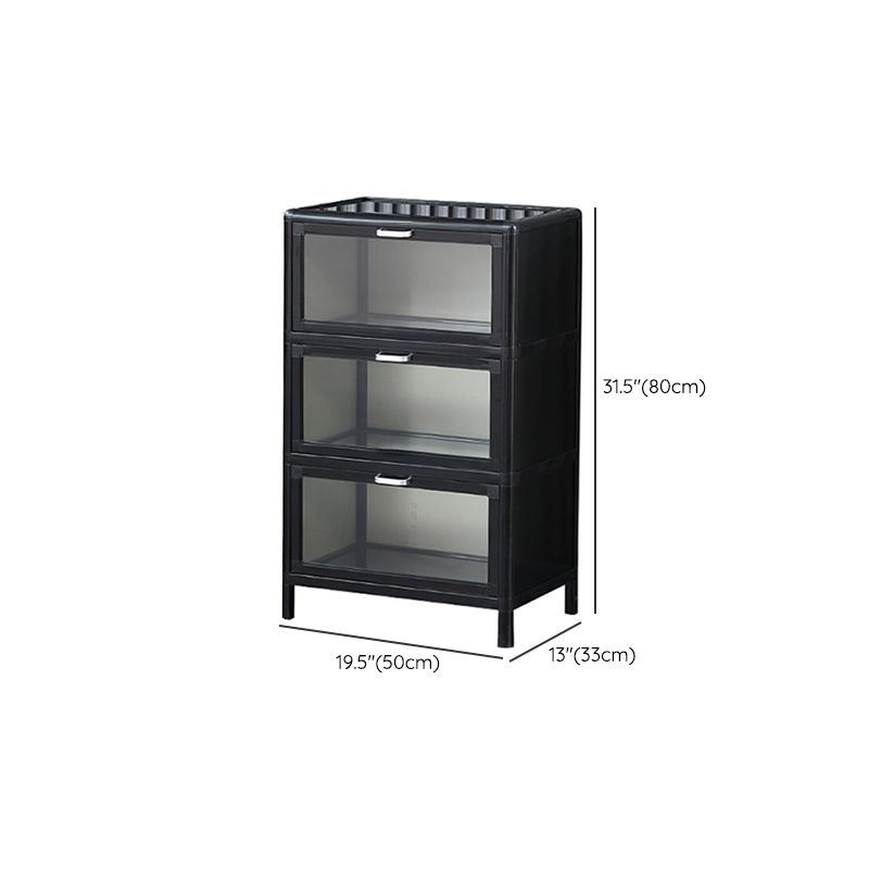 Mesa del aparador metálico espejo de Buffet negro moderno para sala de estar