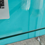 Modern Style Coffee Table with Rectangular Black/transparent Tempered Glass Abstract Base Clearhalo 'Coffee & Accent Tables' 'Coffee Tables' 'coffee_tables' 'furn' 'furn_coffee_tables' 'Furniture' 'Living Room Furniture' 1200x1200_497e60e1-a8c3-46e1-9286-71ef63ad6782