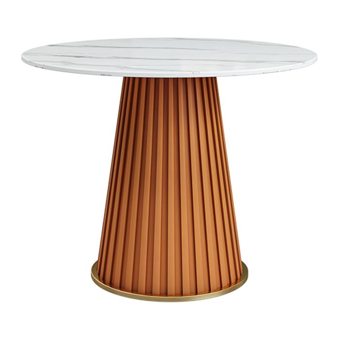 Luxury Sintered Stone Top Dining Table Restaurant Round Table with Metal Pedestal Base Clearhalo ' dining_table' 'Dining Tables & Seating' 'Dining Tables' 'furn' 'furn_dining_table' 'Furniture' 'furniture_dining_table' 'Kitchen & Dining Furniture' 'kitchen&dining_furn' 'kitchen' 'kitchen_dining_table' 1200x1200_497e9d32-61c7-4944-a749-821b1b21245b