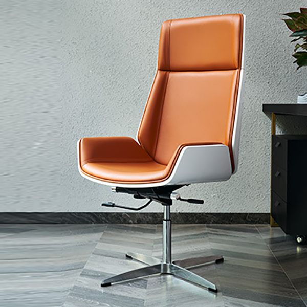 High Back Executive Chair Contemporary Armless Chair with Wheels Clearhalo 'furn' 'furn_office_chair' 'Furniture' 'Office Chairs' 'Office Furniture' 'office_chair' 1200x1200_497f6bd0-2cb2-4a07-9b06-e0febbf181bd