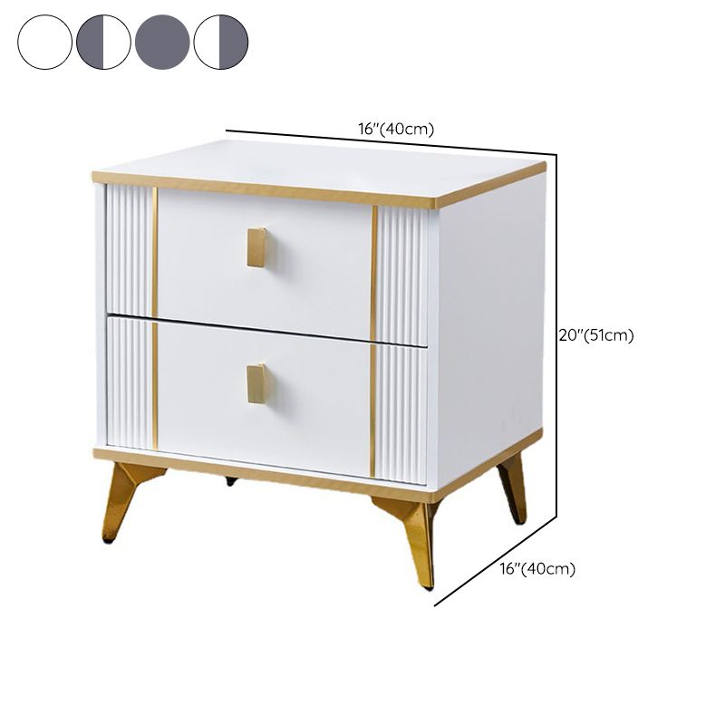 Table de chevet de table à accent contemporain