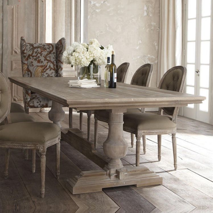 Mid-Century Modern Dining Table Rectangle Wooden Trestle Base Kitchen Table Clearhalo 'Dining Tables & Seating' 'Dining Tables' 'dining_table' 'furn' 'furn_dining_table' 'Furniture' 'Kitchen & Dining Furniture' 1200x1200_49802578-84ad-436a-823f-70ba1da8af94