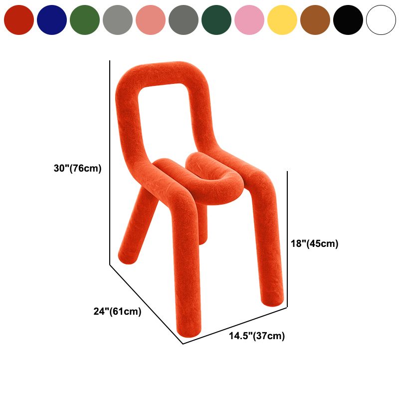 Modern Style Upholstered Dining Chair Open Back Dining Side Chair Clearhalo 'Dining Chairs' 'Dining Tables & Seating' 'dining_chair' 'furn' 'furn_dining_chair' 'Furniture' 'Kitchen & Dining Furniture' 1200x1200_4982eaeb-7ae8-4cd8-a639-8b1a2b37b213
