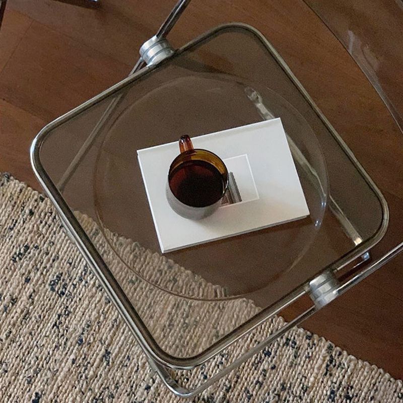 Industrial Style Plastic Dining Armless Chair Open Back Folding Side Chairs Clearhalo ' kitchen&dining_furn' 'Dining Chairs' 'Dining Tables & Seating' 'dining_chair' 'furn' 'furn_dining_chair' 'Furniture' 'furniture_dining_chair' 'Kitchen & Dining Furniture' 'kitchen' 1200x1200_49845e5d-1589-40f3-9c97-47abade78317