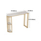 Restaurant Glam Style Marble Bar Table 42-inch Height Gold Base Bar Table Clearhalo 'Bar Furniture' 'Bar Tables' 'bar_tables' 'furn' 'furn_bar_tables' 'Furniture' 'furniture_bar_tables' 'Kitchen & Dining Furniture' 'kitchen&dining_furn' 'kitchen' 1200x1200_49852264-b79d-4789-bdd4-0e816f974b97