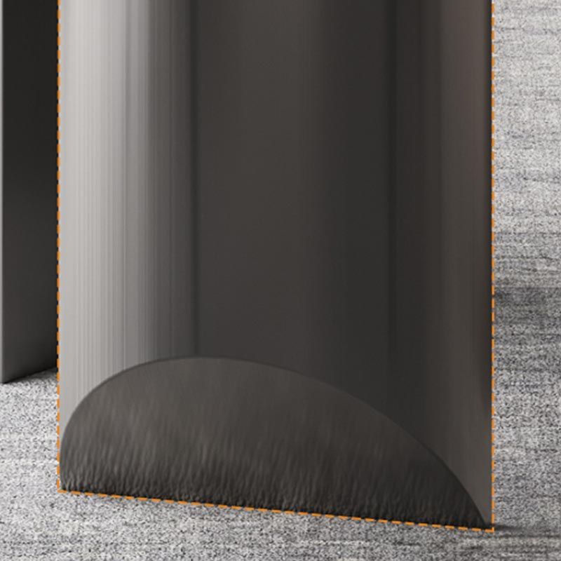 Tavolo da pranzo rotondo tavolo da pranzo contemporaneo con base di piedistallo in acciaio inossidabile