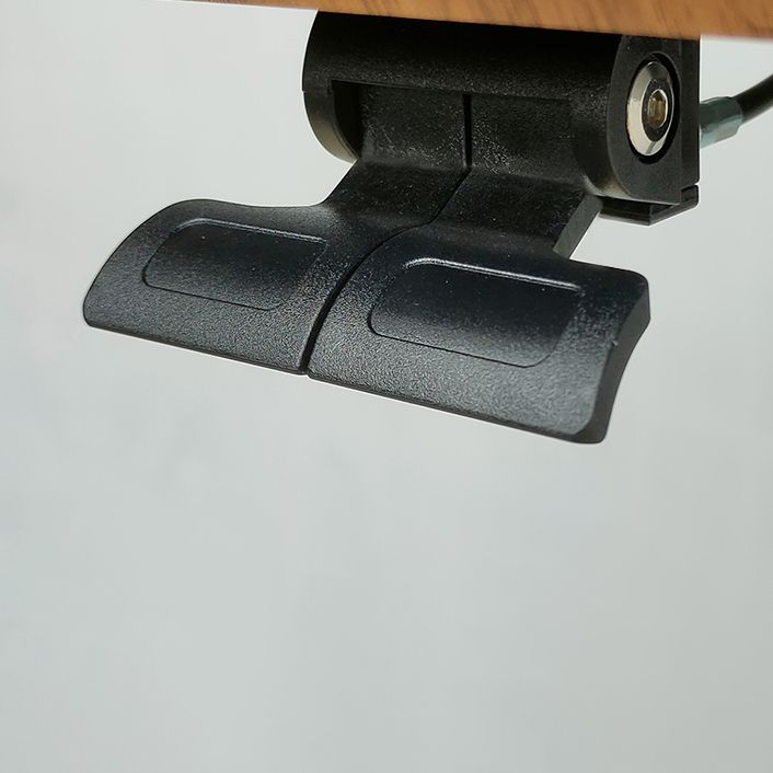 Escritorio de oficina rectangular ajustable de altura escritorio de escritura de madera con ruedas colchas