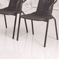 Metal Frame Dining Chair Modern Indoor-Outdoor Stacking Arm Chair
