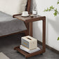 Table d'appoint contemporaine en bois massif, table d'appoint de salon marron