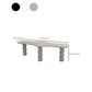 Contemporary Wood Office Desk Irregular Shape Task Desk with 3 Legs in White/Black/Grey Clearhalo 'furn' 'furn_office_desk' 'Furniture' 'Office Desks' 'Office Furniture' 'office_desk' 1200x1200_498b8520-80ca-45cf-a6df-cb0b80e5b3c7