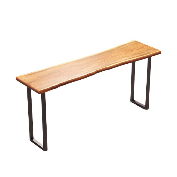 Glam Sled Counter Height Table Solid Wood and Metal Pub Height Dining Table Clearhalo 'Bar Furniture' 'Bar Tables' 'bar_tables' 'furn' 'furn_bar_tables' 'Furniture' 'Kitchen & Dining Furniture' 1200x1200_498c17f6-b1af-4268-a678-8d4e1ad39a49