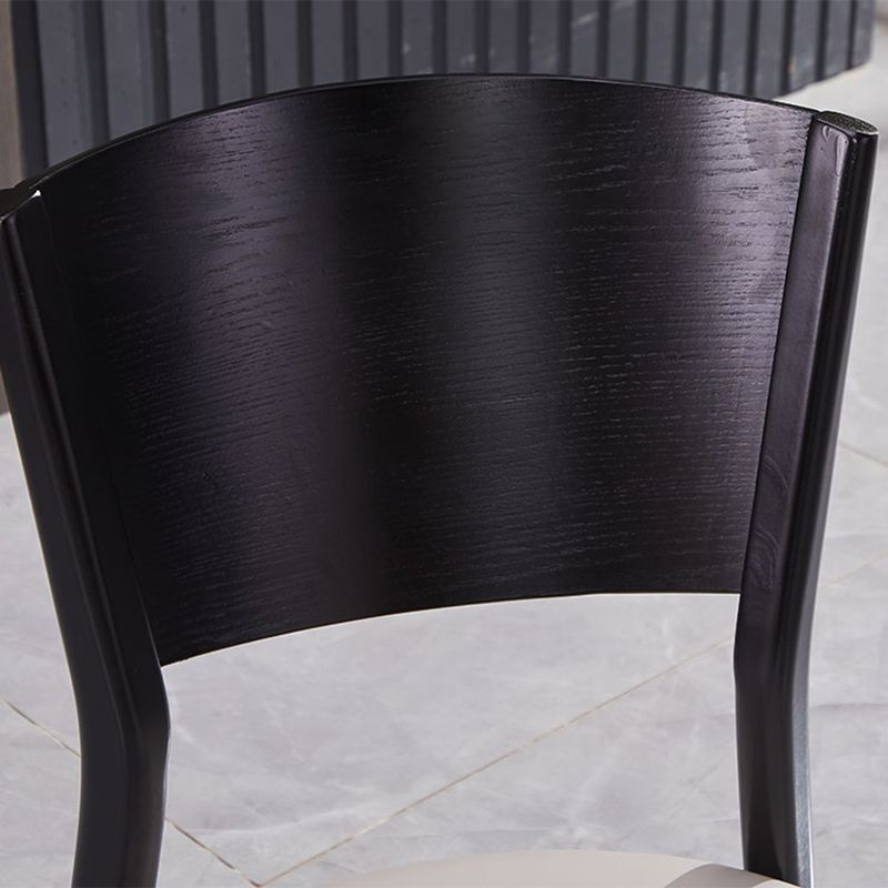 Industrial Style Open Back Dining Side Chair Armless Wood Legs Side Chairs Clearhalo ' kitchen&dining_furn' 'Dining Chairs' 'Dining Tables & Seating' 'dining_chair' 'furn' 'furn_dining_chair' 'Furniture' 'furniture_dining_chair' 'Kitchen & Dining Furniture' 'kitchen' 1200x1200_499180a5-d2c5-4669-a02c-7d4c9904ba59