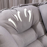 29.52 "W*27.55" D Silla de brazo de mezcla de algodón con cuatro patas negras básicas, brazos acampanados