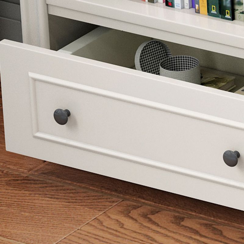 Scandinavian Style Bookcase with Drawers White Shelf Bookcase for Home and Office Clearhalo 'Bookcases' 'furn' 'furn_bookcases' 'Furniture' 'furniture_bookcases' 'kitchen' 'kitchen_bookcases' 'Living Room Furniture' 'Office Furniture' 1200x1200_49988839-3ed8-4f5f-9f15-8780133c8c37