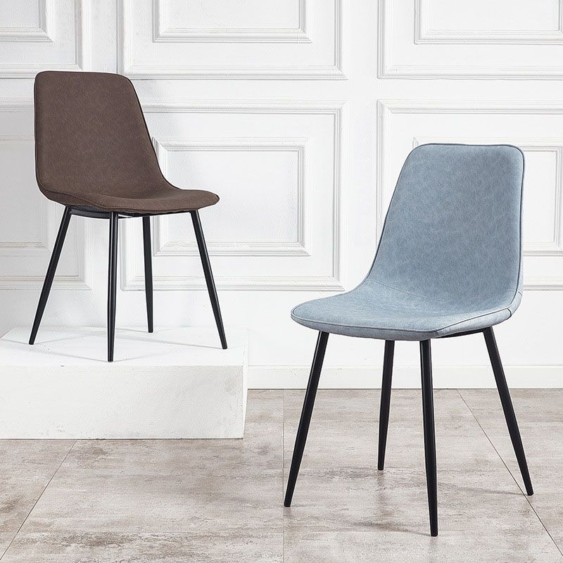 Modern Style Chairs Dining Armless Chair with Metal Legs for Kitchen Clearhalo ' kitchen&dining_furn' 'Dining Chairs' 'Dining Tables & Seating' 'dining_chair' 'furn' 'furn_dining_chair' 'Furniture' 'furniture_dining_chair' 'Kitchen & Dining Furniture' 'kitchen' 1200x1200_4999ea58-f3f7-4e65-a0a9-b5e471758706