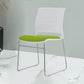 Chaise de bureau moderne, chaise d'ordinateur en plastique, sans accoudoirs, à dossier moyen