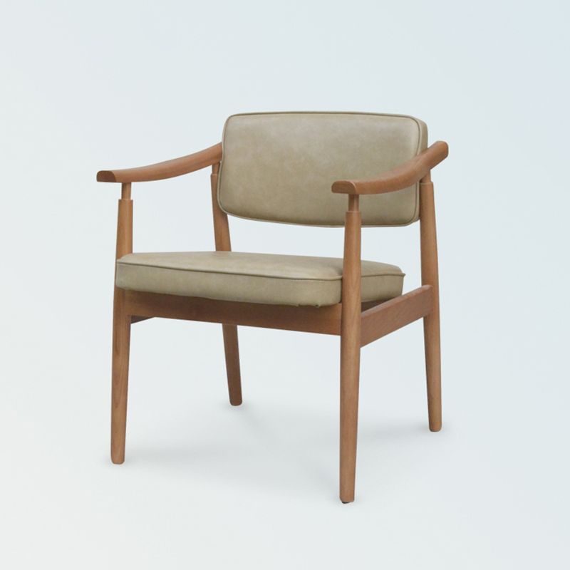 Traditionele stijl eetstoelen keukenarmzijde eetkamerstoel met houten benen