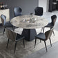 Foldable Round Sintered Stone Dining Table of 5/7 with Metal Base Nordic Dining Set for Restaurant Clearhalo 'Dining Room Sets' 'Dining Tables & Seating' 'dining_room_set' 'furn' 'furn_dining_room_set' 'Furniture' 'furniture_dining_room_set' 'Kitchen & Dining Furniture' 'kitchen&dining_furn' 'kitchen' 1200x1200_499f68d1-6393-4a6f-89ef-90cae0b1192c