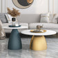Mid-Century Modern Pedestal Metal Tray Top Round Single Coffee Table Clearhalo 'Coffee & Accent Tables' 'Coffee Tables' 'coffee_tables' 'furn' 'furn_coffee_tables' 'Furniture' 'Living Room Furniture' 1200x1200_49a022dd-5137-483c-bf3b-dbd69dc83d69